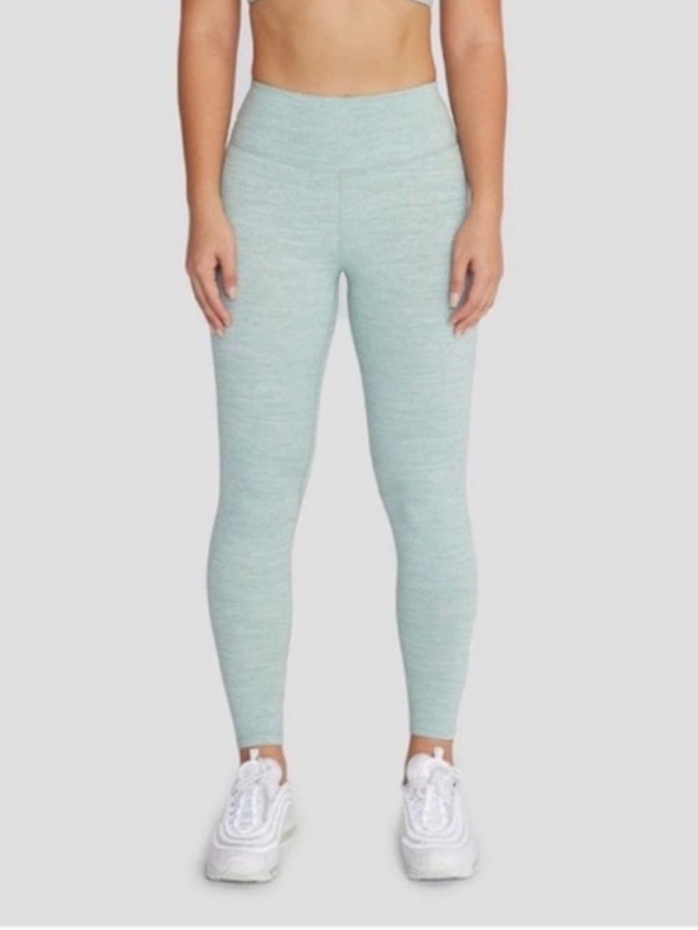 High-Waist Seamless Leggings in Light Mint